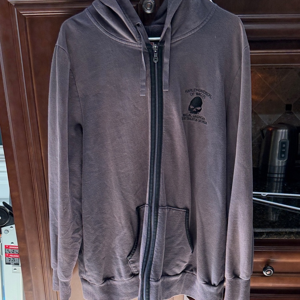 Harley-Davidson Gray Hoodie Jacket women Sz 1X